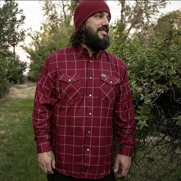 NWOT 🇺🇸 Dixxon "The Underground" Large Burgundy/Gray - Picture 2 of 10